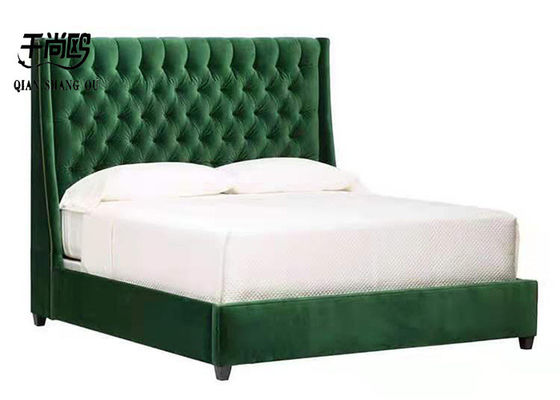 Contemporary button tufted platform queen size gas lift storage bed
